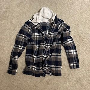 Hollister hooded flannel